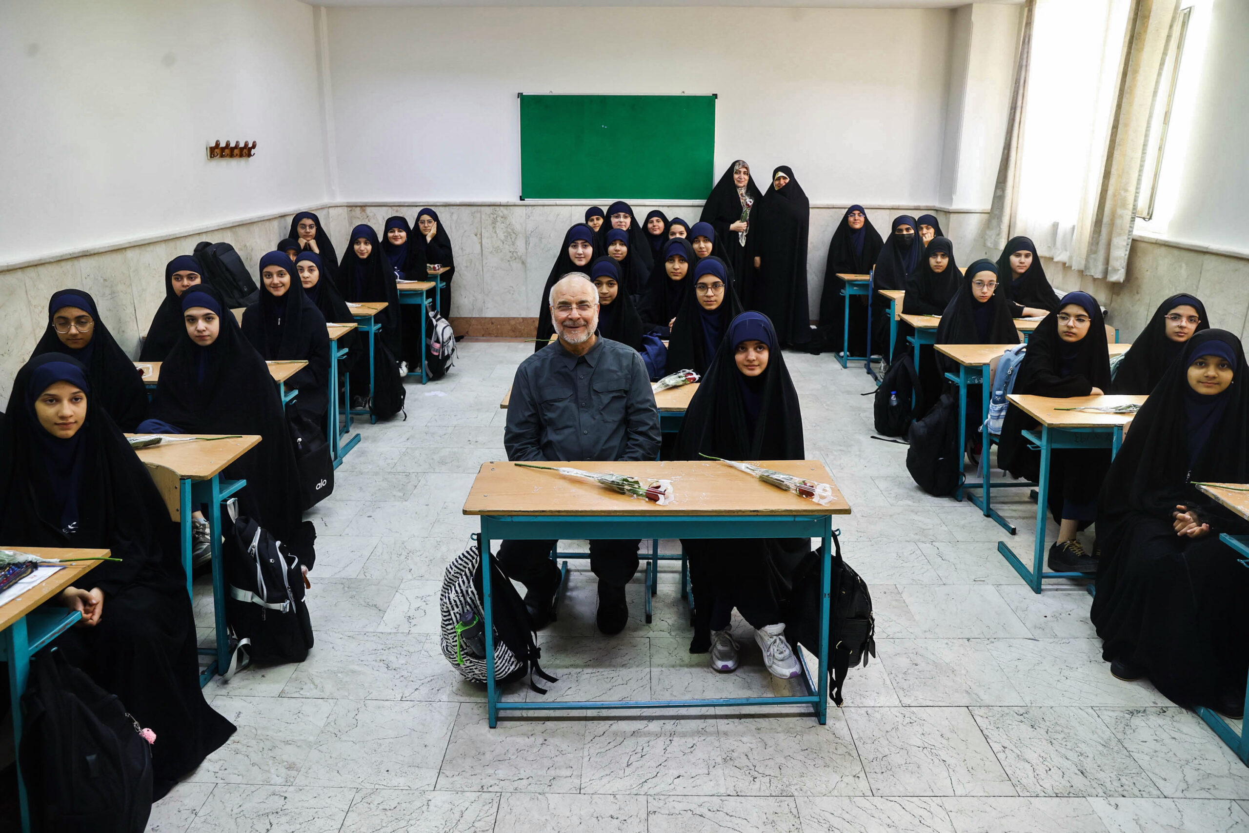حضور در مدرسه دخترانه فاطمیون تهران به مناسبت آغاز سال تحصیلی جدید