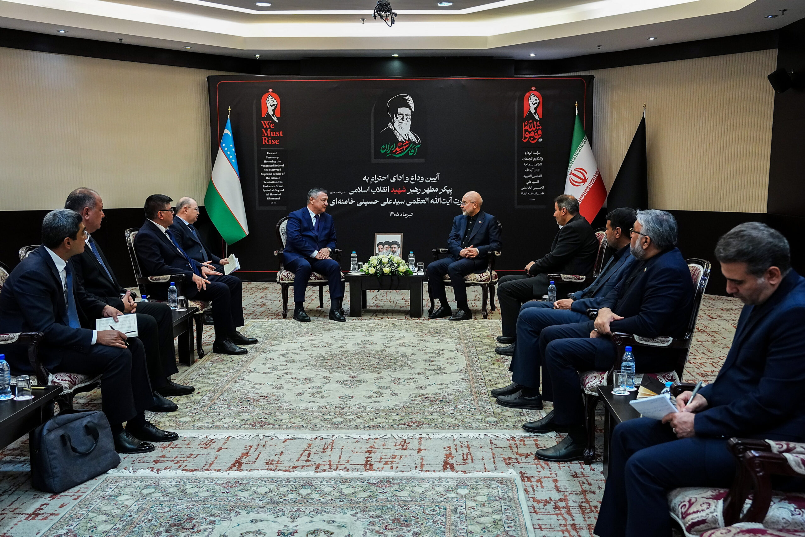 دیدار با رئیس مجلس ازبکستان
